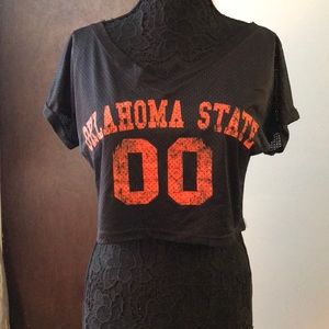 Oklahoma state cropped pinnie